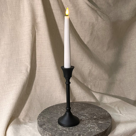 Finley Black Taper Candle Holder, Small