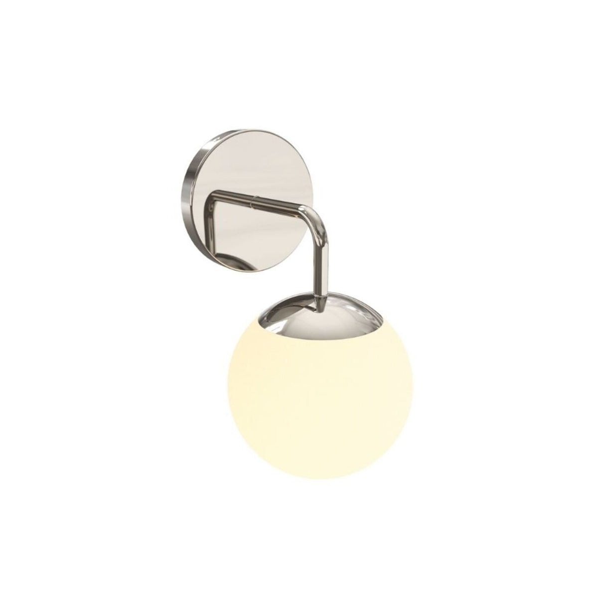 Castell Single Globe LED Vanity Light, Chrome