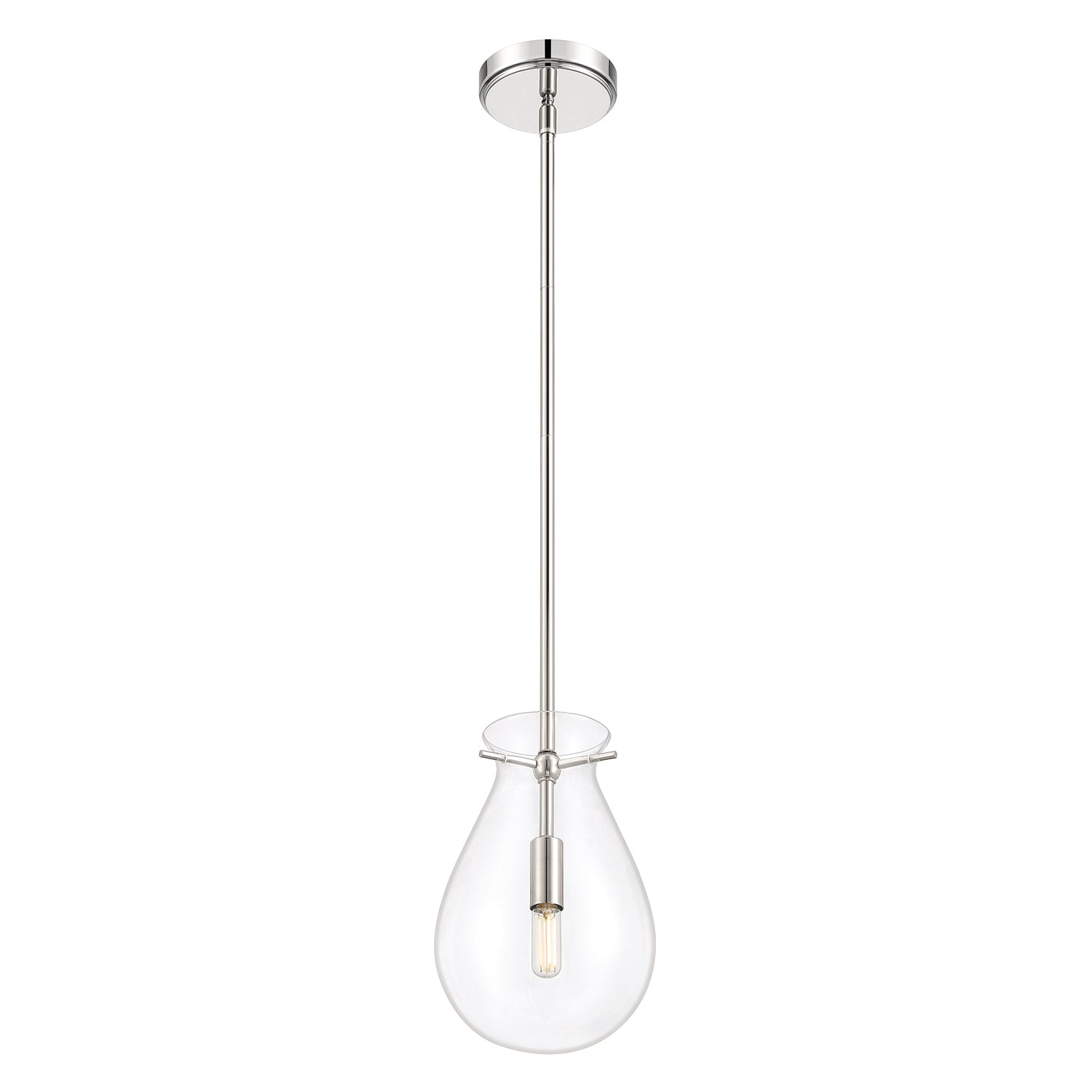 Emma LED Pendant Light, Polished Nickel