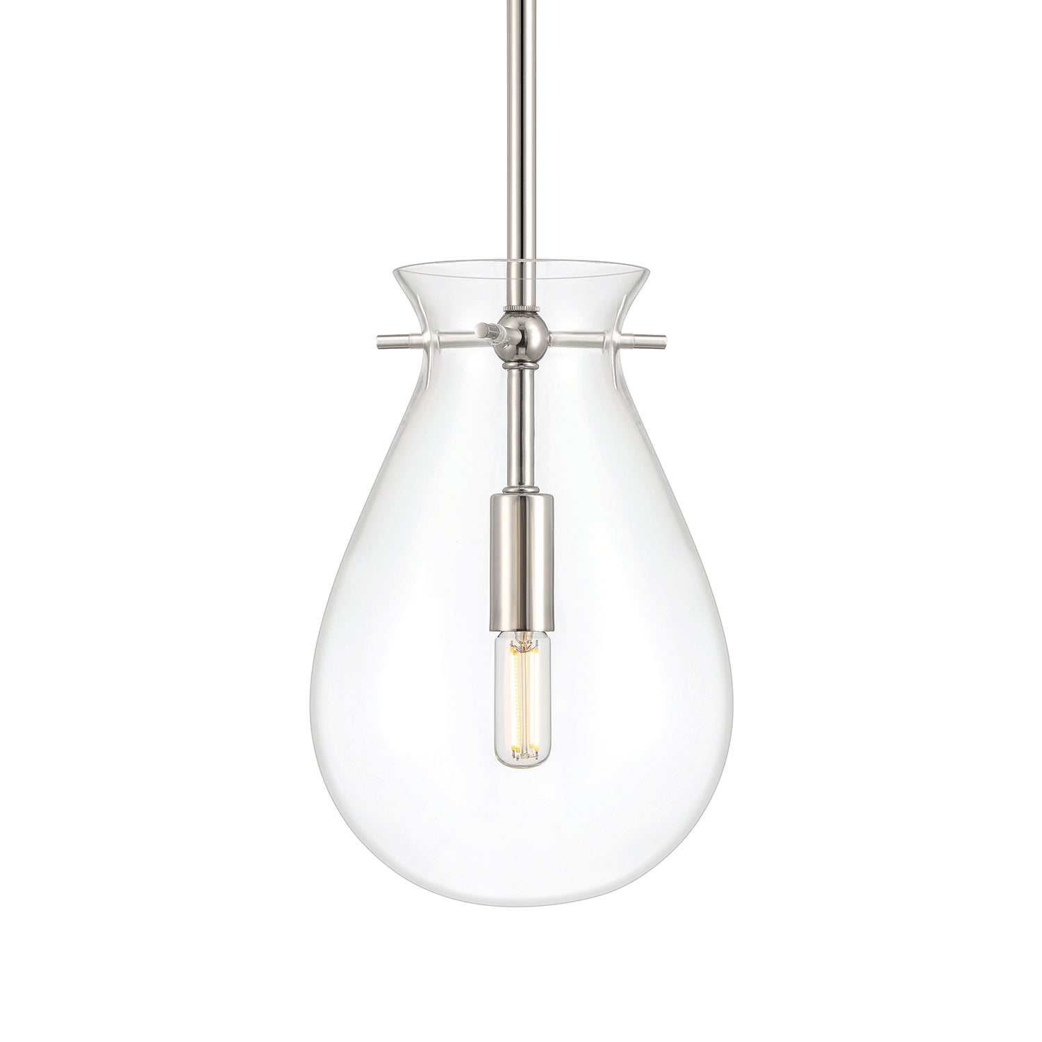 Emma LED Pendant Light, Polished Nickel