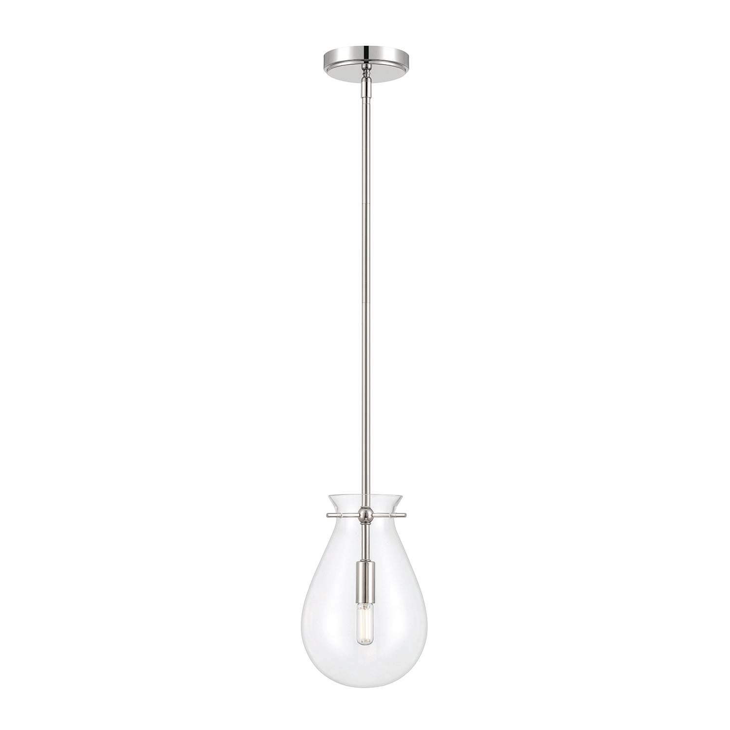 Emma LED Pendant Light, Polished Nickel