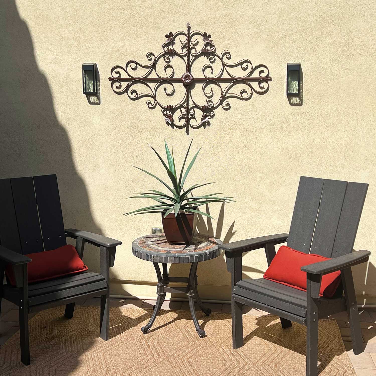 Jade Solar Wall Lights, Set of 2