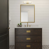 Ronan 18" Opal Glass LED Vanity Light, Aged Brass