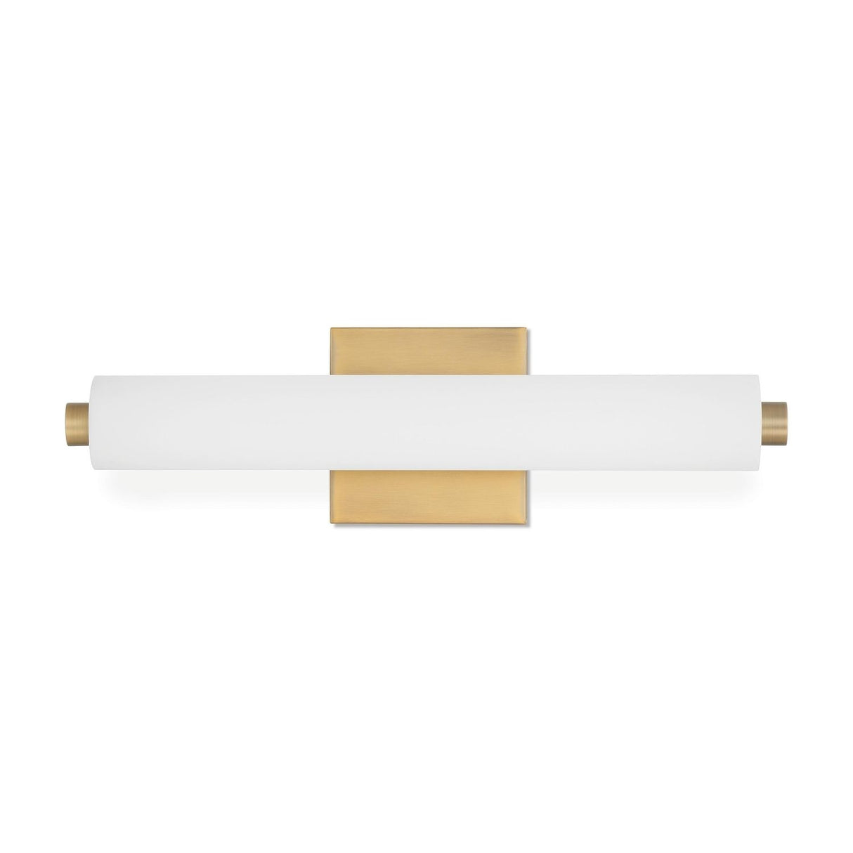 Ronan 18" Opal Glass LED Vanity Light, Aged Brass