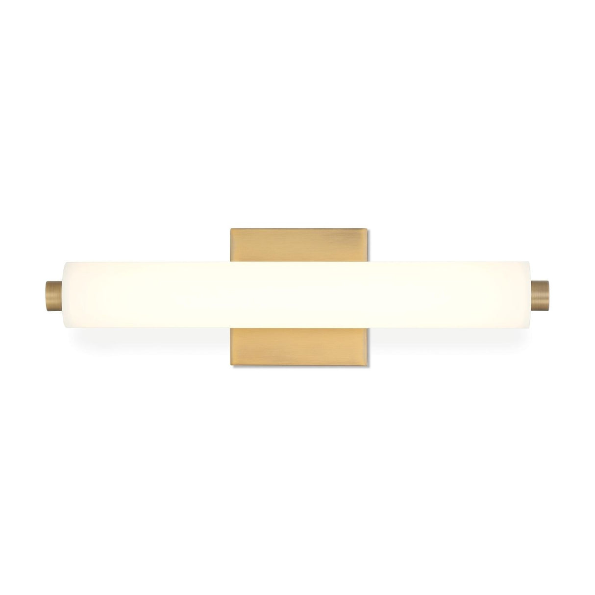 Ronan 18" Opal Glass LED Vanity Light, Aged Brass