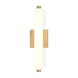 Ronan 18" Opal Glass LED Vanity Light, Aged Brass