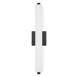 Ronan 24" Opal Glass LED Vanity Light, Matte Black