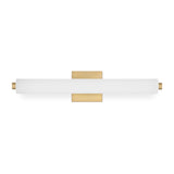 Ronan 24" Opal Glass LED Vanity Light, Aged Brass