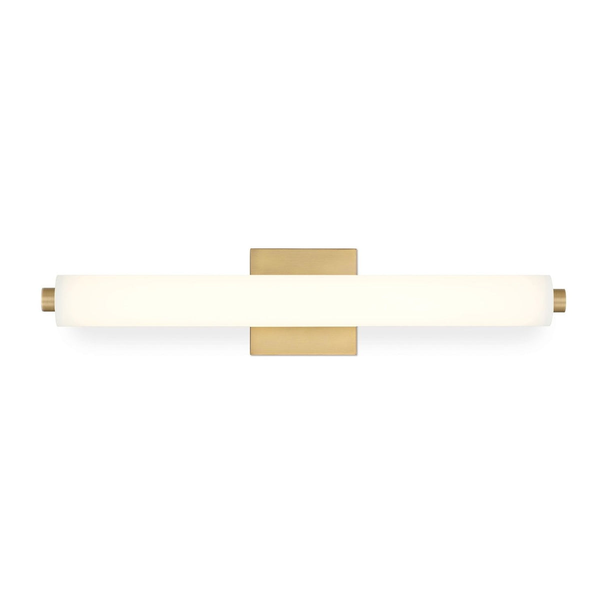 Ronan 24" Opal Glass LED Vanity Light, Aged Brass