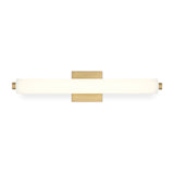 Ronan 24" Opal Glass LED Vanity Light, Aged Brass