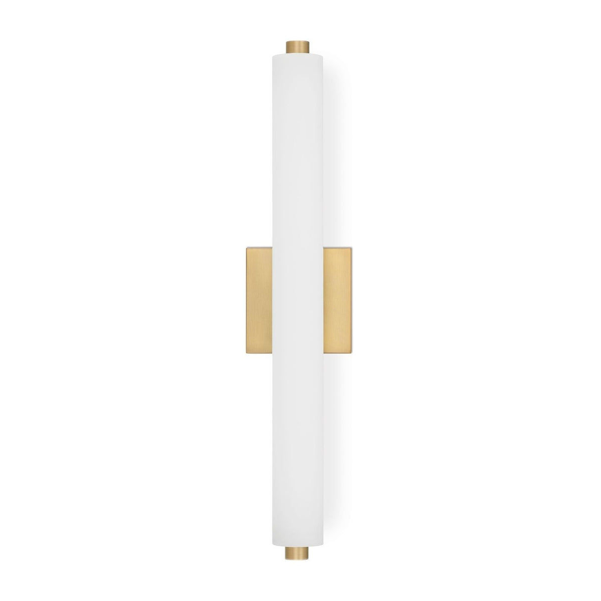 Ronan 24" Opal Glass LED Vanity Light, Aged Brass