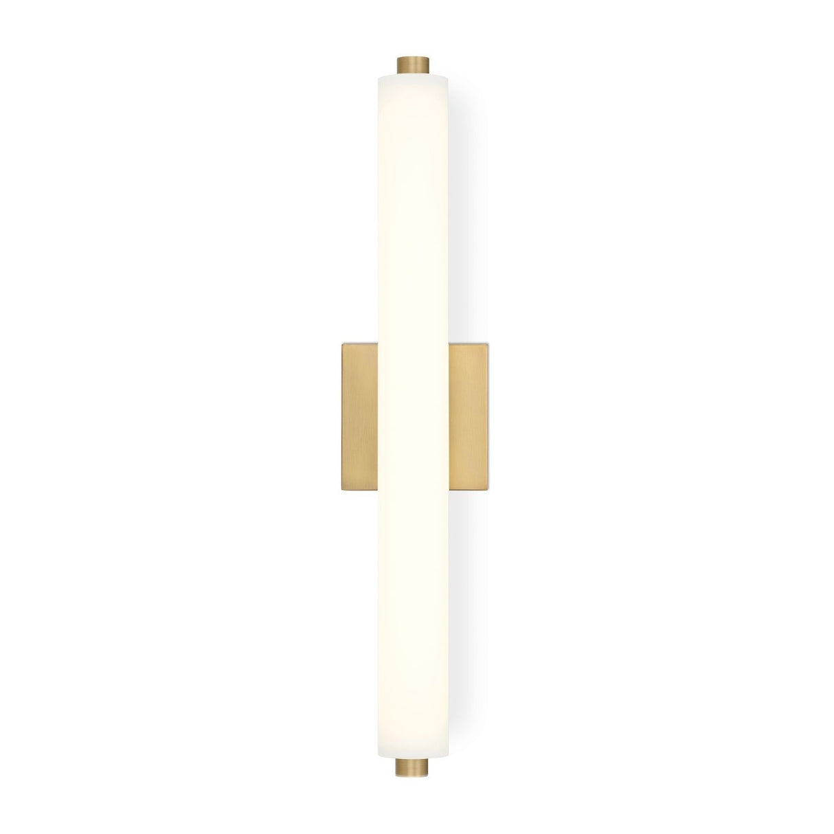 Ronan 24" Opal Glass LED Vanity Light, Aged Brass