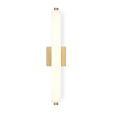 Ronan 24" Opal Glass LED Vanity Light, Aged Brass