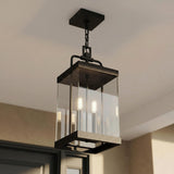Parker Outdoor Hanging Light, Black