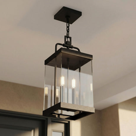 Parker Outdoor Hanging Light, Black