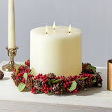 Eden Mini Wreath or 6" Pillar Candle Ring