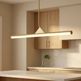 Argo Linear LED Pendant 45", Satin Brass