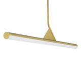 Argo Linear LED Pendant, Satin Brass