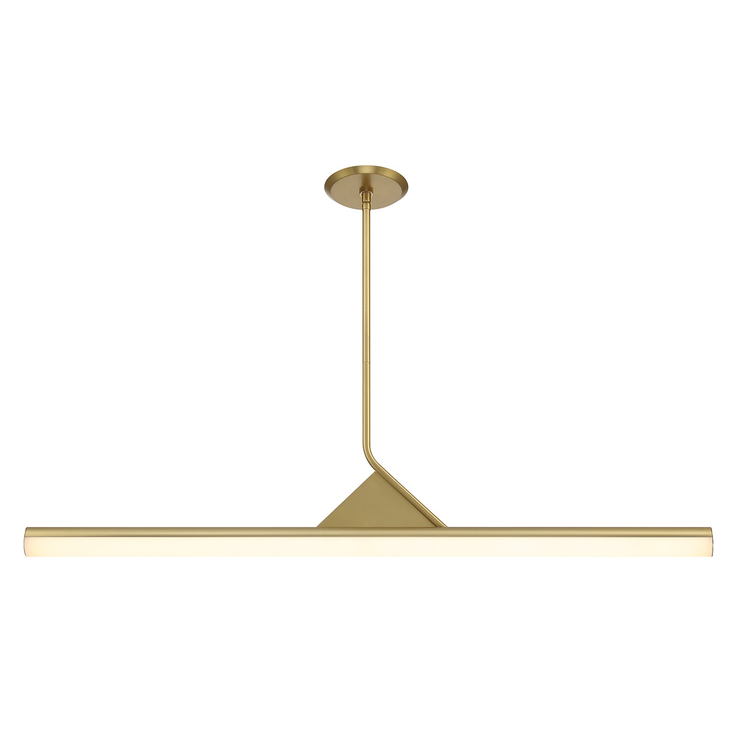 Argo Linear LED Pendant, Satin Brass