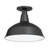 Asher Outdoor Flush Mount, Black