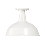 Asher Outdoor Flush Mount, White