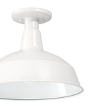 Asher Outdoor Flush Mount, White