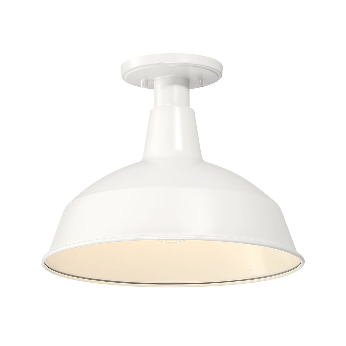 Asher Outdoor Flush Mount, White