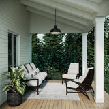 Asher Outdoor Pendant Light, Black