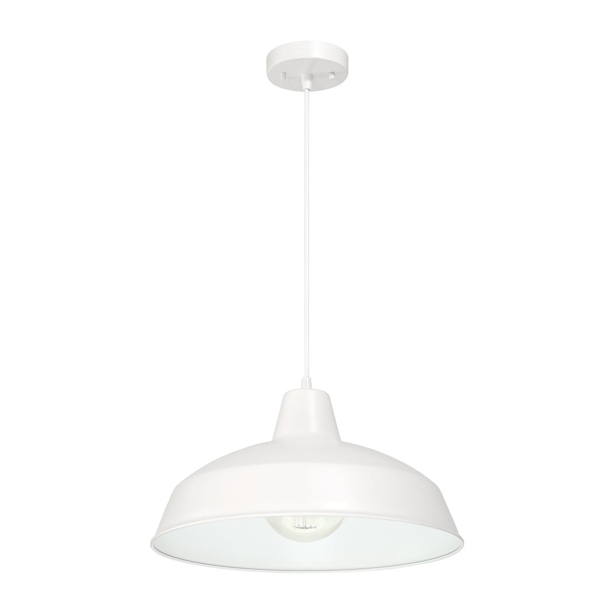 Asher Outdoor Pendant Light, White