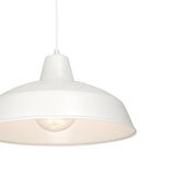 Asher Outdoor Pendant Light, White