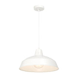 Asher Outdoor Pendant Light, White