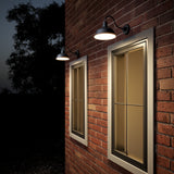 Asher Small Outdoor Wall Light, Black