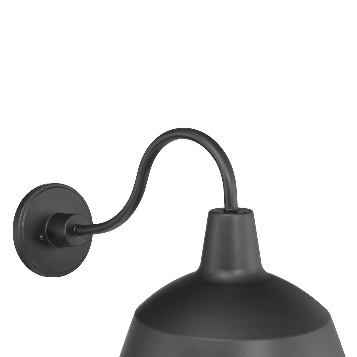 Asher Small Outdoor Wall Light, Black