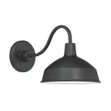 Asher Medium Outdoor Wall Light, Black