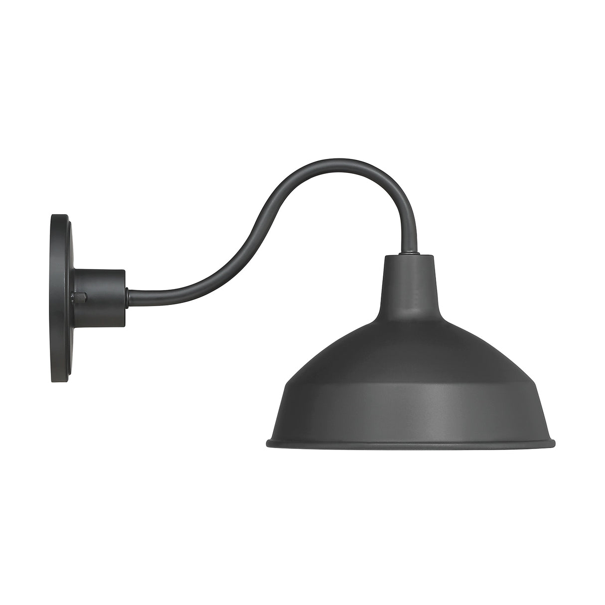 Asher Medium Outdoor Wall Light, Black