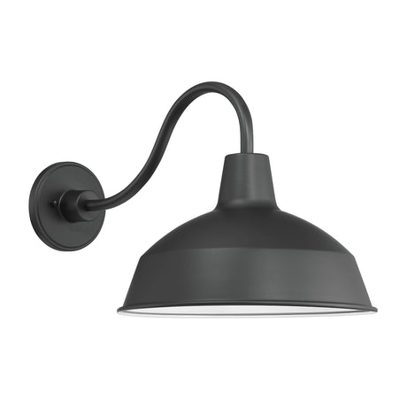 Asher Large Outdoor Wall Light, Black