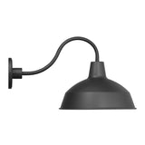 Asher Large Outdoor Wall Light, Black