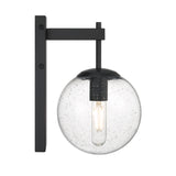 Open Box Ezra Outdoor 1 Light Wall Sconce, Matte Black