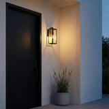 Sam Outdoor Wall Light, Small 15", Black