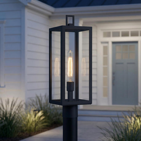 Sam Outdoor Post Light, 22" Black