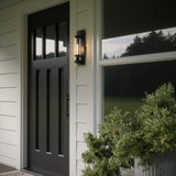 Open Box Glenn Outdoor Wall Light, Matte Black