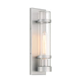 Glenn Outdoor Wall Light, Brushed Aluminum