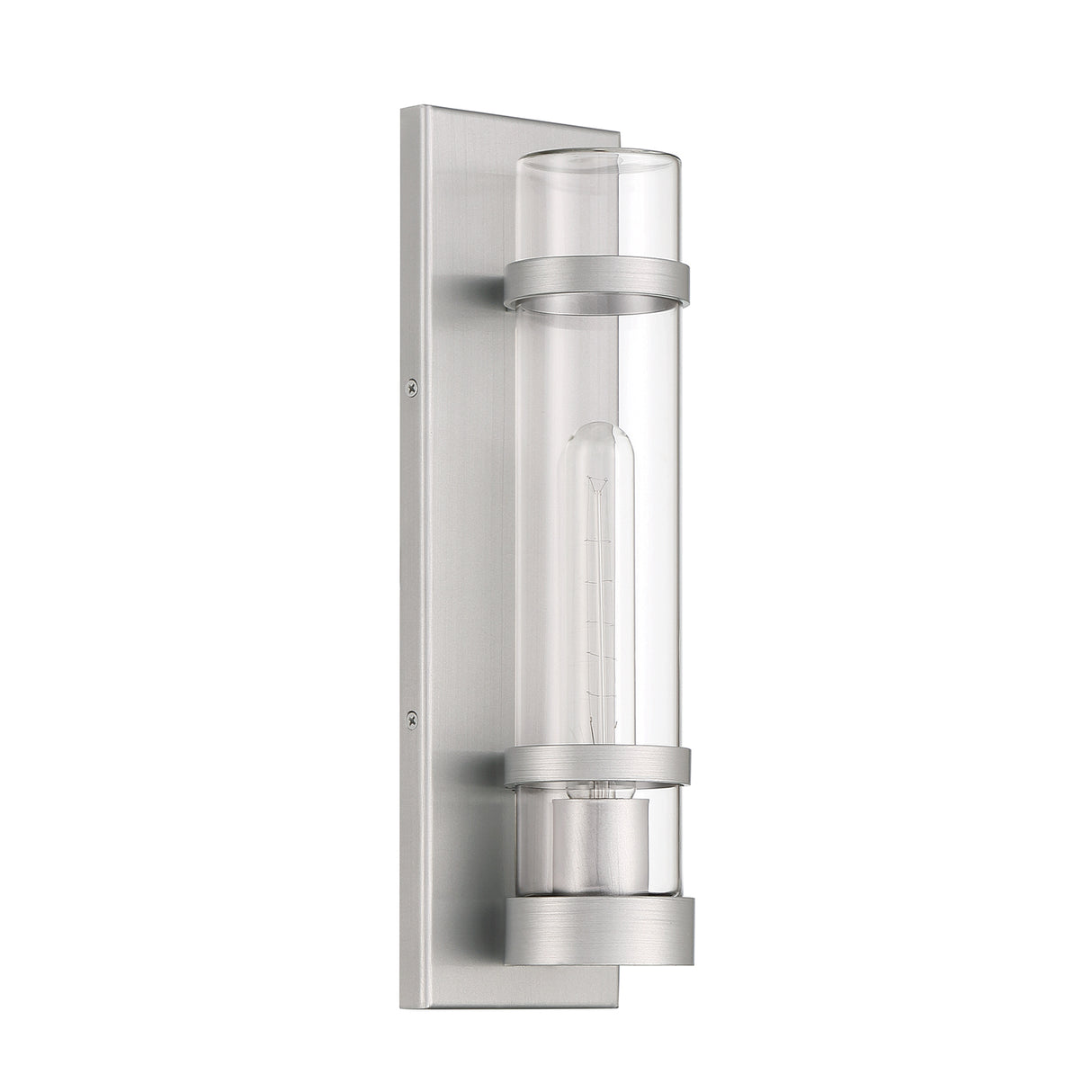 Glenn Outdoor Wall Light, Brushed Aluminum