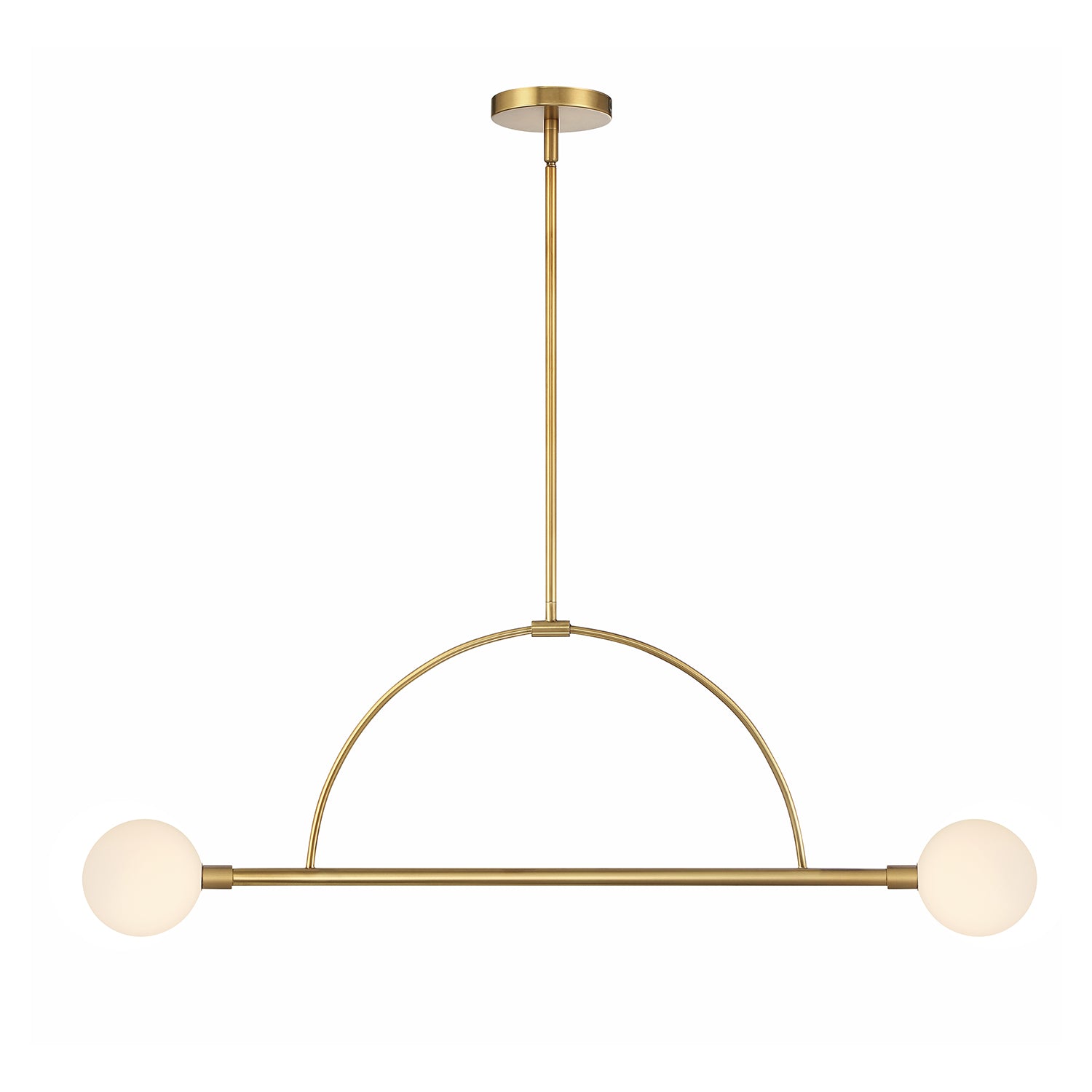 Open Box Milo 2 Globe Linear Arc LED Pendant 39