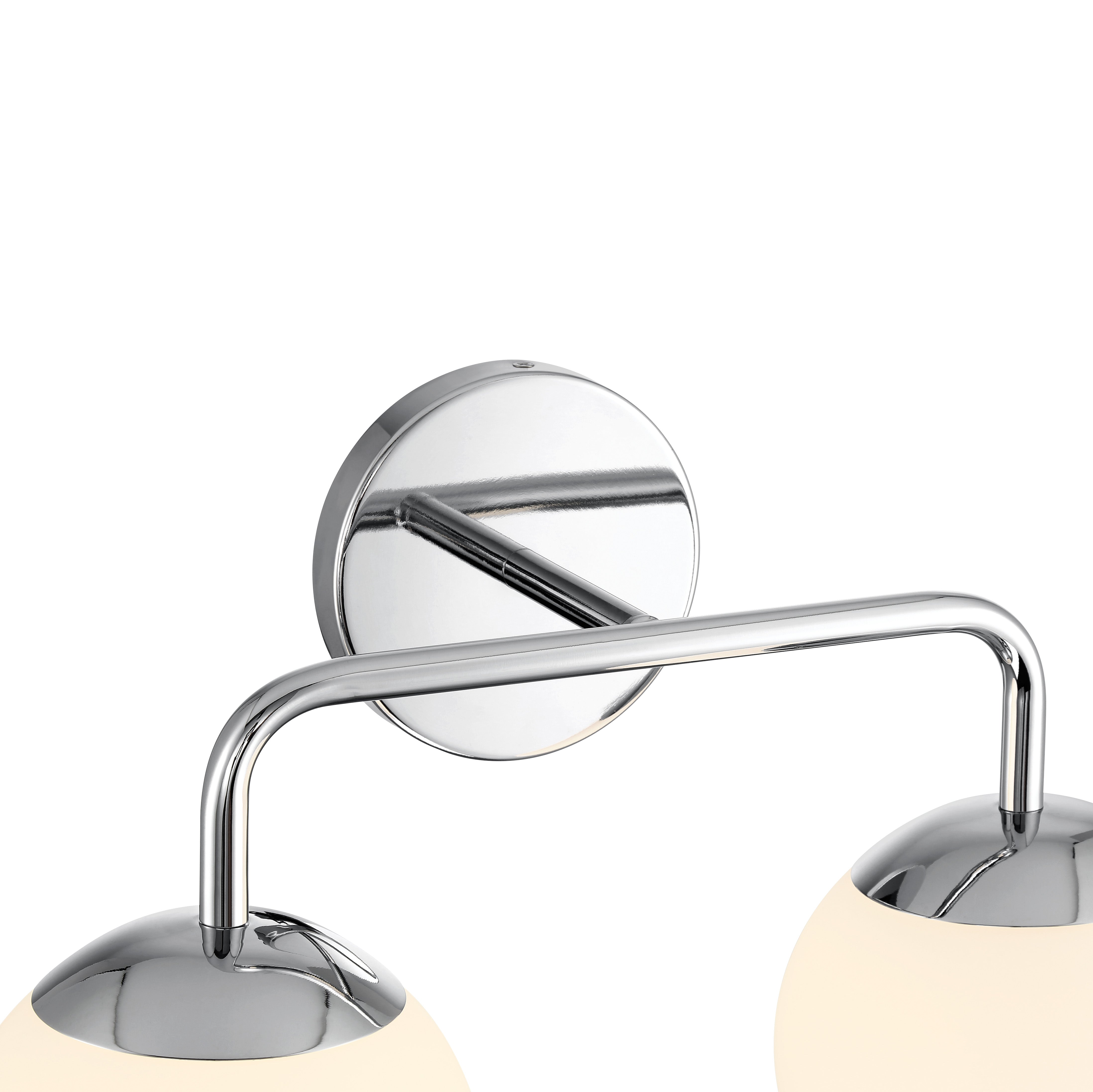 Castell 2 Globe LED Vanity Light, Chrome