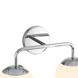 Castell 2 Globe LED Vanity Light, Chrome