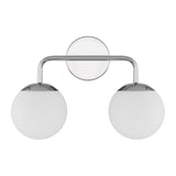 Castell 2 Globe LED Vanity Light, Chrome