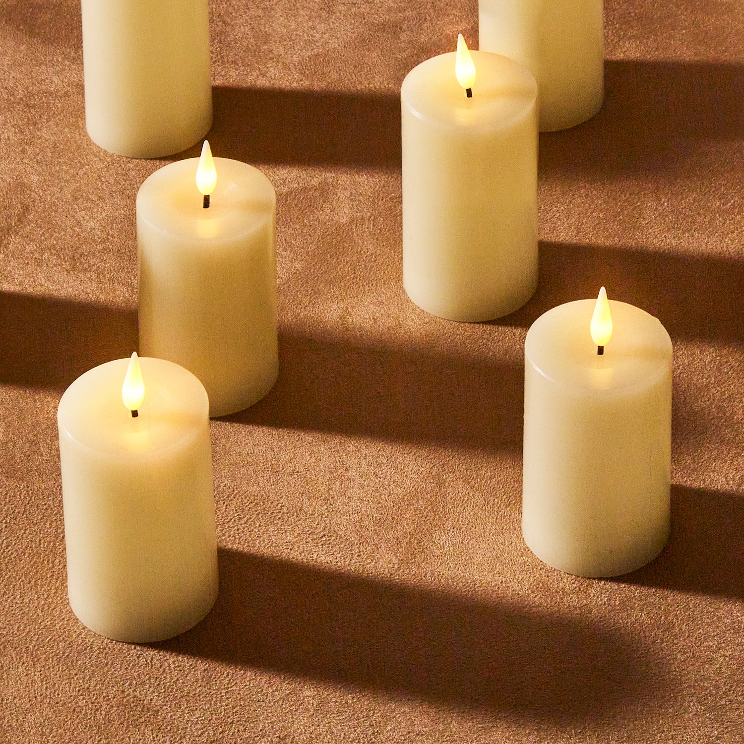 Infinity Wick Ivory Votive Candles, Set of 4