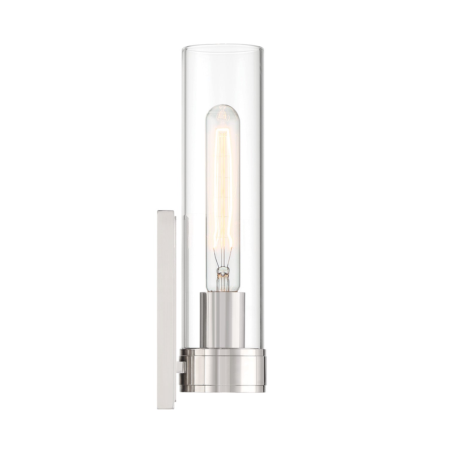 Sutton 1-Light Wall Sconce, Polished Nickel
