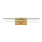 Sutton 2-Light Wall Sconce, Satin Brass